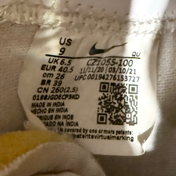 Nike Blazer Mid 77 Womens High Top Sneaker White Sail Black Leather Suede US 9 - Picture 12 of 12